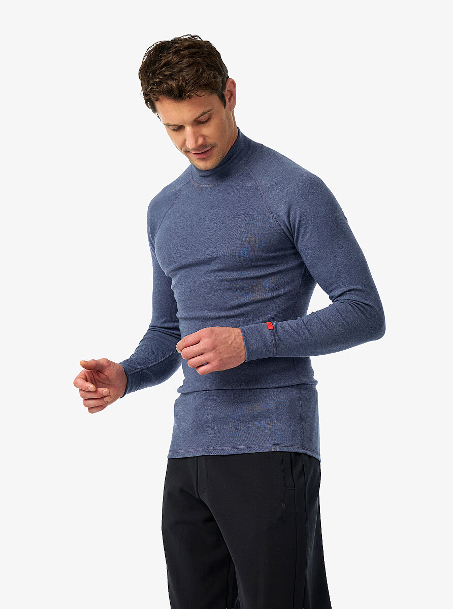 Unisex Termal T-Shirt 2. Seviye 20028 - Mavi - Blackspade