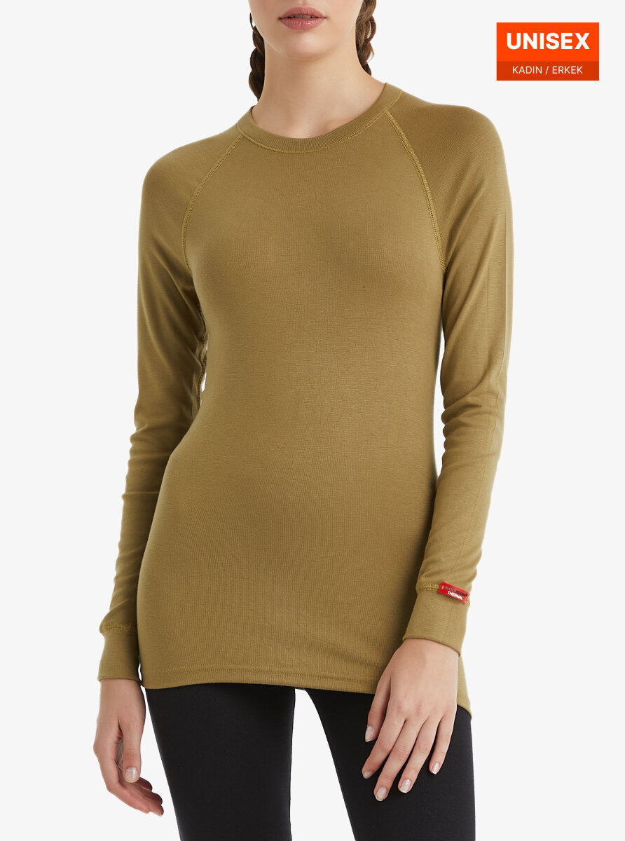 Unisex Termal Tişört 2. Seviye 9259 - Sahra Bej - Blackspade (1)