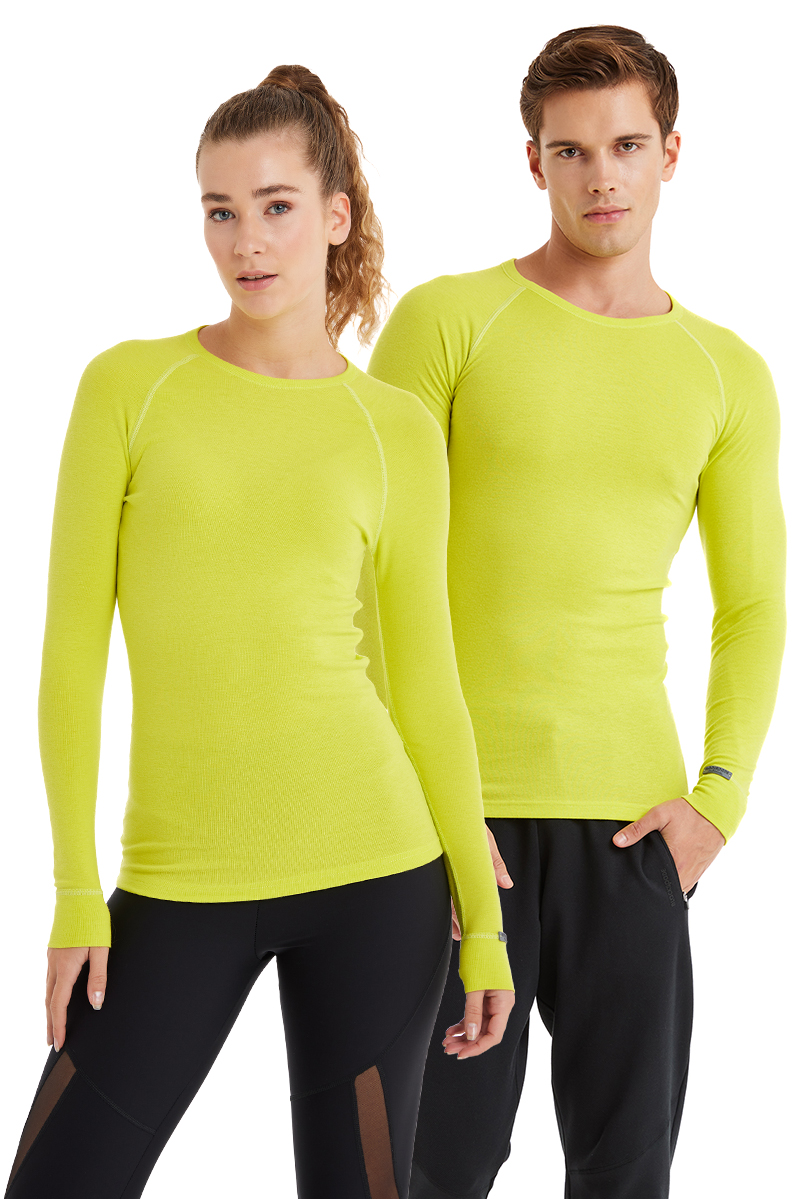 Unisex Termal Tişört 40651 - Sarı - 1