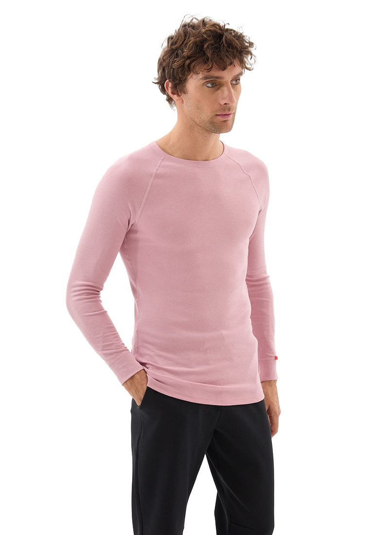 Unisex Termal Tişört 40651 - Pudra - 2